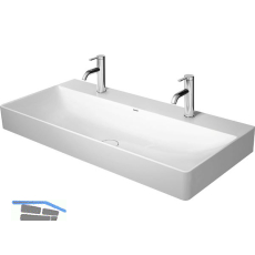 DURAVIT Aufsatzwaschtisch DuraSquare 100 mit Hahnlochbank, Wei�