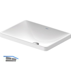 DURAVIT Einbau-Waschtisch D-Neo 60 ohne Hahnlochbank, Wei�