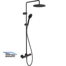 DURAVIT Duschsystem 1000 MinusFlow, Schwarz matt