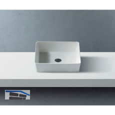 ZIEBERMAYR Aufsatzwaschtisch Square quadratisch Wei� matt