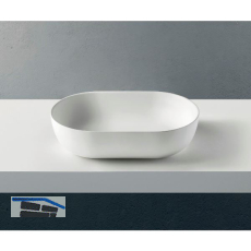 ZIEBERMAYR Aufsatzwaschtisch Pond oval, Wei� matt
