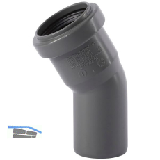 Bogen f�r Abflussrohr DN 40 mm / 30�