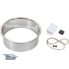 HARVIA Einbauflansch HPC2L f�r Cilindro 10,8 kW beleuchtet Edelstahl