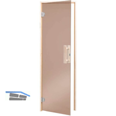 HARVIA Saunat�r 650 mm Bronze 8 mm ESG Holzrahmen Fichte