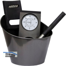HARVIA Zubeh�rset 3-teilig Edelstahl Schwarz
