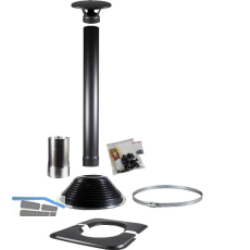 HARVIA Schornsteinset Fasssauna Schwarz