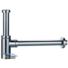 HAAS 5/4" x 32 mm Design-Flaschensiphon, Messing Chrom