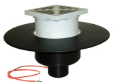 HL62.1BF/7 Dachabl. DN75 m. PP-Kragen u. Heizung (10-30W/230V). begehbar