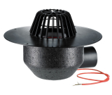 HL64.1F/1 Dachabl. DN110 waagr m. PP- Kragen u. Heizung (10-30W/230).