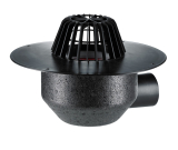 HL64F/1 Dachabl. DN110 waagr, PP-Kragen