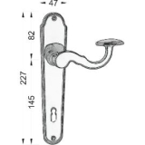 MARCHESI Drckergt. POSTHORN - auf LS WC90, TS38 - 45, Messing poliert