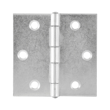 Scharnier DIN 7954 C quadratisch Rollen  6,3 mm, 70 x 70 mm,Stahl verzinkt