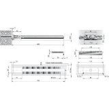 Befestigungsplatte Triade Maxi/XXL, Bohrtiefe 60 mm, Zinkdruckguss