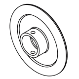 EVOline Port Ersatz Wippdeckel Alufarbig