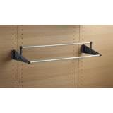 Schuhablage ausziehbar TAC, Kunststoff schwarz, 510-1000mm