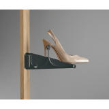 Schuhablage ausziehbar TAC, Kunststoff schwarz, 510-1000mm