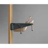 Schuhablage ausziehbar TAC, Kunststoff schwarz, 510-1000mm