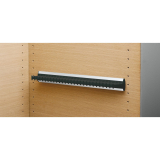 Krawattenhalter starr Modell D, 432x48x52 mm, Aluminium/Kunststoff schwarz