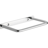 Wandschirmgarnitur Nora mit Kunststoffwanne, Stahl verchromt poliert