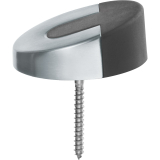 FSB Bodentrpuffer 38 3816 -  60 mm, Anschlag Gummi, Edelstahl feinmatt