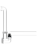 HL136T HL136T Kugel-Kondensatsifon DN40 transparent, Abgang waagrecht