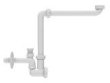 HL137N-BV/30 HL137N-BV/30 WT-Raumsparsiphon DN32x5/4" mit Bel�ftungsventil