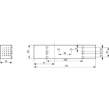 Trschlieer TS 93 B, EN 2-5 ohne Gleitschiene, Flgelb. -1250 mm, silber