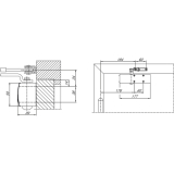 Gestnge fr TS 1500/1000C ohne Feststellung, silber