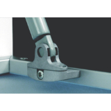 Adapter Kraby fr Alurahmenprofil schmal, FE silberfarbig