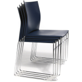 TOPSTAR Web-Chair Besucherstuhl, Sitzschale-Rckenlehne KS grau, Gestell verchr.