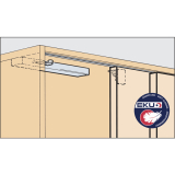 EKU Dmpfung 18-35 Kg Trgewicht-Mitnehmer hoch, 2 flg., Kunststoff grau