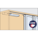 EKU Dmpfung 18-35 Kg Trgewicht-Mitnehmer schmal, Kunststoff grau