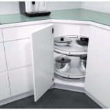 VAUTH-SAGEL RECORNER MAXX Eckschrank Drehbeschlag, KB 900 mm, Holz grau/RAL9006