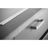 M�belgriff CARGO Lochabstand 160, Breite 168 mm, Zinkdruckguss Edelstahl Effekt