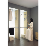 Kleiderlift Junior, H 850,KB 600-1000mm, Tragkr.10KG, KS grau/FE sil.grau