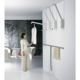 Kleiderlift Otto, H 885, Tragkraft 5KG, Kunststoff wei�