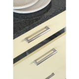 Griff Ezio LA 128 mm, Breite 141 mm, Edelstahl gebrstet