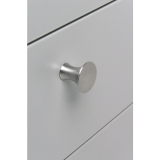 Knopf Situla � 28 mm, Tiefe 25 mm, Edelstahl geb�rstet