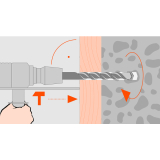 Nageldbel 5x 50 Senkkopf mit Schraube verzinkt