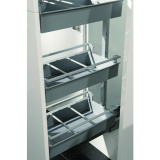 NINKA HSA Einhngeschale ohne Reling, 249,4 x 78 x 440, KB 300, alugrau