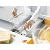 BLUM ORGA-LINE Folienschneider-Frischhaltefolie,KS/Stahl RAL 7037 staubgrau