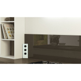 Power Eck G Edelstahl/Glas wei, 3x Schukosteckdose