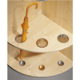 Kabeldurchgang rund, Einbau  80 mm, Messing poliert