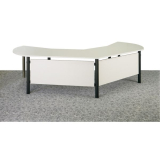 Tischfu-Paneelsystem Modesty  60 mm, Kunststoff schwarz