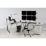 Halterung Funktions-/Trennwandprofil Quatro, Kunststoff schwarz