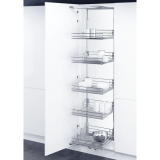 VAUTH-SAGEL VSA Korb Saphir Vorratsschrank, silber, KB 600, H1900-2140 mm