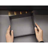 BLUM AMBIA-LINE Holzrckwandadapter. Hhe M, B242 mm, Stahl Seidenwei