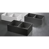 BLUM AMBIA-LINE Frontauszugsrahmen, ab NL400mm, B218mm, Stahl Seidenwei