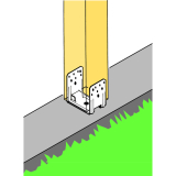 SIMPSON Sttzenfuss PU 90-B feuerverzinkt