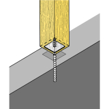SIMPSON Sttzenfuss PA 90G feuerverzinkt